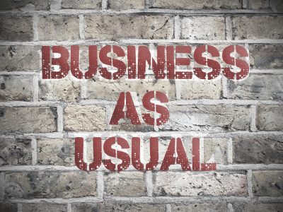 It’s Business As Usual